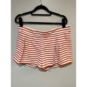J. Crew Red and White Striped Women Shorts